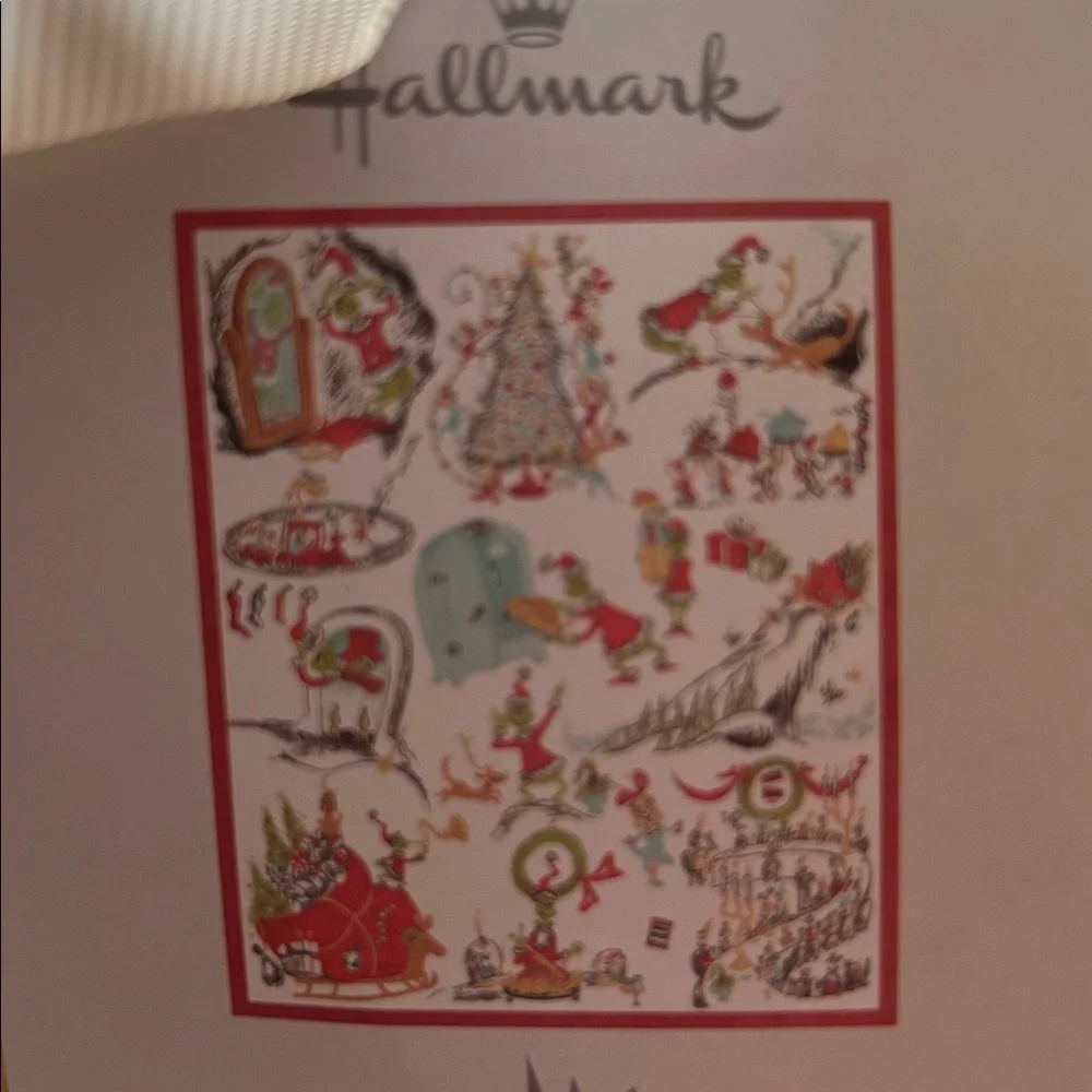 Hallmark Red and White Grinch Christmas Blanket